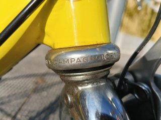 Bicicleta de carretera Zeus amarilla
