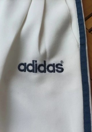 Pantalón Adidas Blanco Rayas Negras