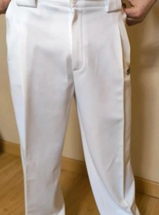 Pantalón Adidas Blanco Rayas Negras