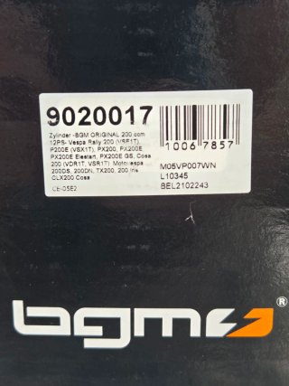 Cilindro BGM Supercharged Vespa 200 Nuevo