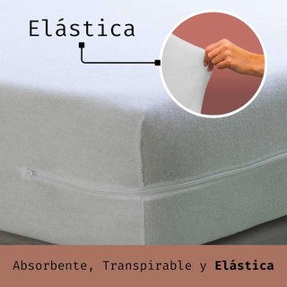 Funda colchón algodón ajustable absorbente