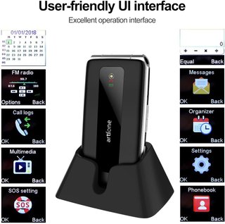 Artfone F30 4G telefono pieghevole per anziani