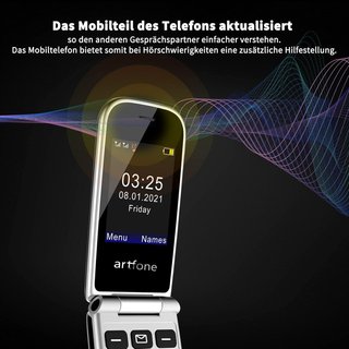 Artfone F30 4G telefono pieghevole per anziani