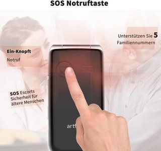 Artfone F30 4G telefono pieghevole per anziani