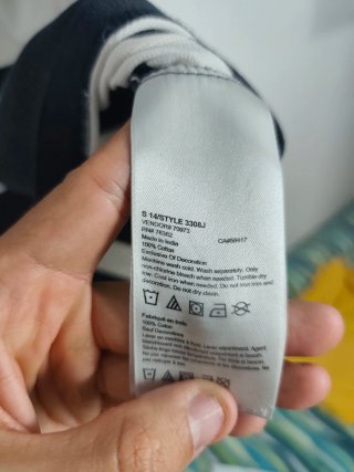 Polo Timberland Rayas Blanco y Gris