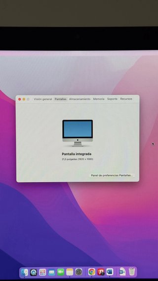 iMac 21.5 Plata/Blanco en perfecto estado.