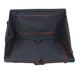 Caseta plegable L perro/gato gris/naranja