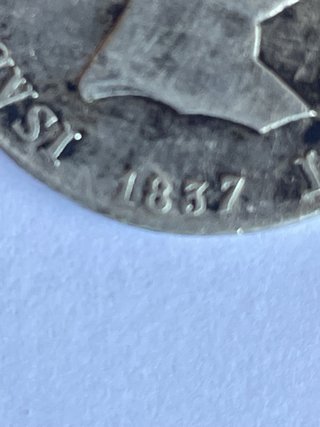 Moneda Plata Isabel II / 4 Reales 1837