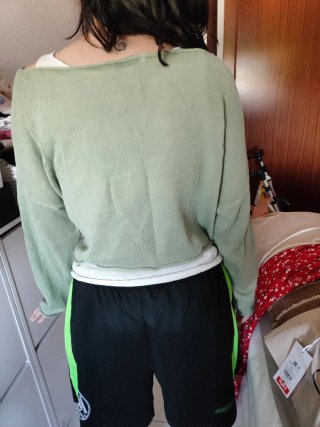 Jersey Stradivarius doble verde S