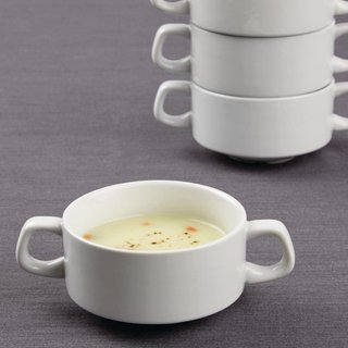Olympia Athena bol sopa porcelana blanco