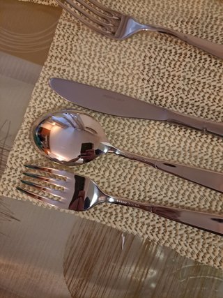 Set 6 posate acciaio 18/10 Made in Italy