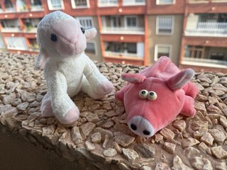 Peluche Cerdo y Oveja