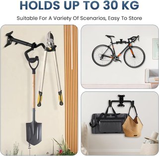 AOOSA soporte pared bicicleta ajustable acolchado