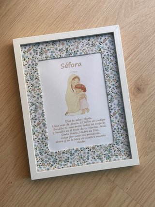 Cuadro en tela personalizado virgen maria