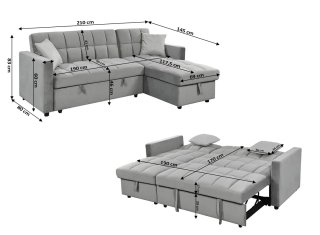 Sofá cama moderno con arcón ¡¡¡OFERTA FLASH!!!