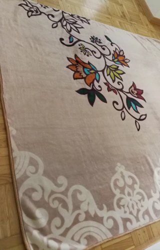 Manta de forro polar con estampado floral Manterol