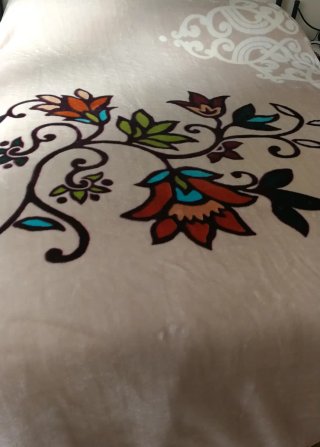 Manta de forro polar con estampado floral Manterol