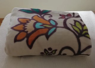 Manta de forro polar con estampado floral Manterol