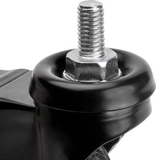 Emuca kit ruedas muebles freno negro