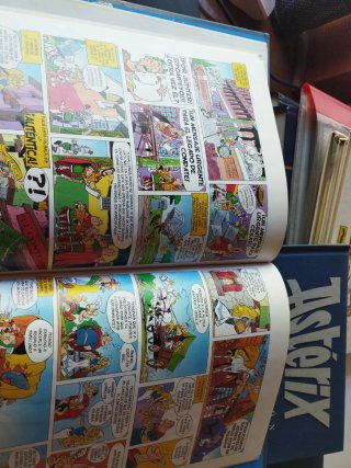 Astérix lote 3 títulos editorial Salvat azul