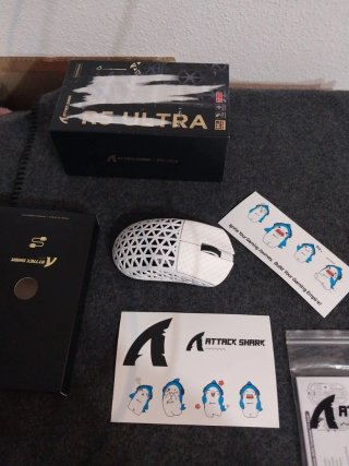 Ratón Attack Shark R5 Ultra Inalámbrico Blanco