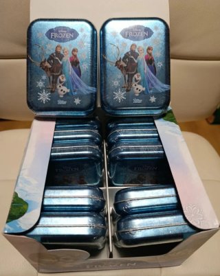 12 cajas metal Frozen Disney con 24 cromos c/u