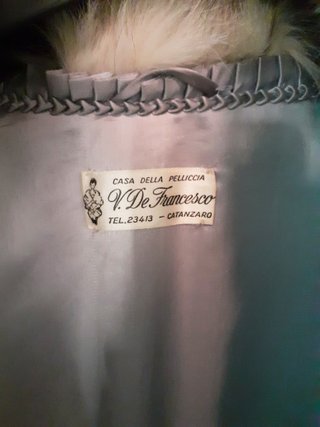Pelliccia Volpe Bianca Vintage Tg 46