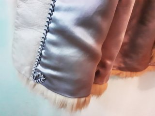Pelliccia Volpe Bianca Vintage Tg 46