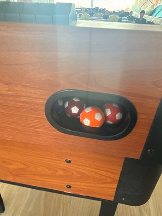 Futbolín de madera 3 en 1