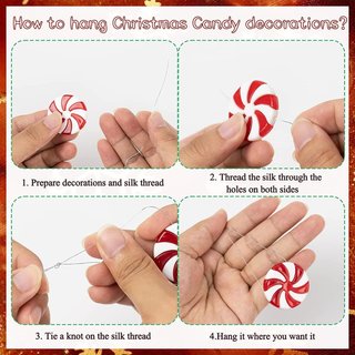 Bastones de caramelo decoración árbol Navidad