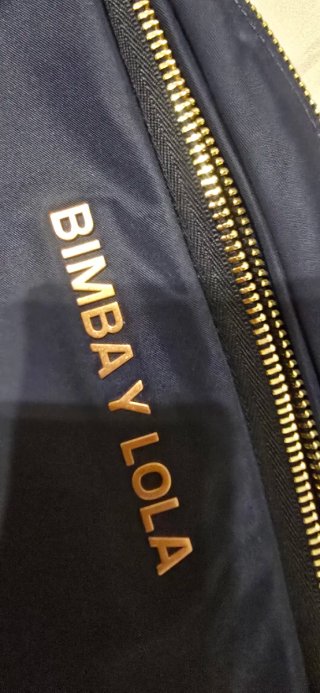 Bolso Bimba y Lola Azul Marino y Dorado