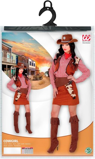 Disfraz vaquera western carnaval chica