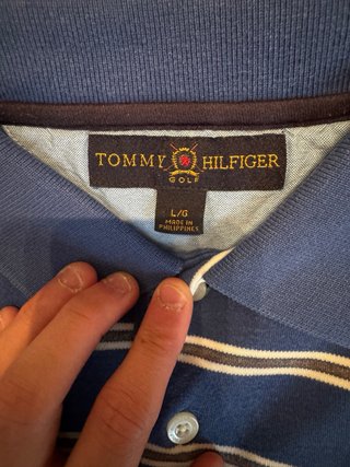 Polo Tommy Hilfiger Golf Talla L Rayas