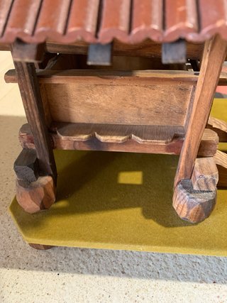 Maqueta de madera hecha a mano