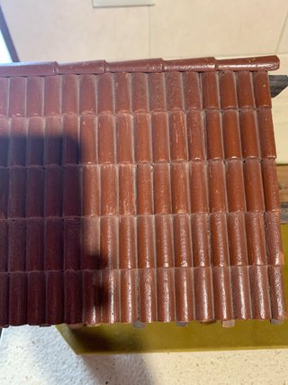 Maqueta de madera hecha a mano