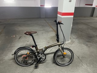 Bicicleta Plegable Urbana Marrón
