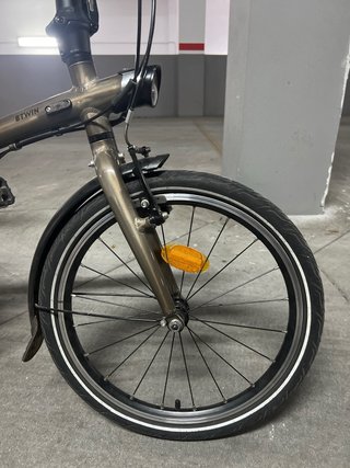 Bicicleta Plegable Urbana Marrón