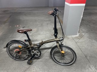 Bicicleta Plegable Urbana Marrón