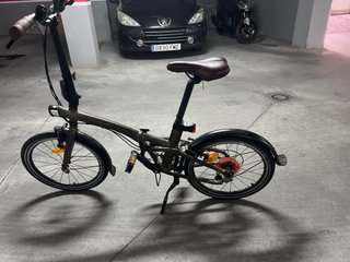 Bicicleta Plegable Urbana Marrón