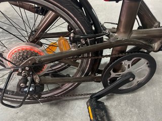 Bicicleta Plegable Urbana Marrón