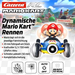 - Carrera coche teledirigido Mario Kart niños
