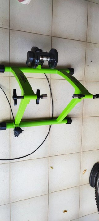 Rodillo Entrenamiento Bicicleta Relaxdays Verde