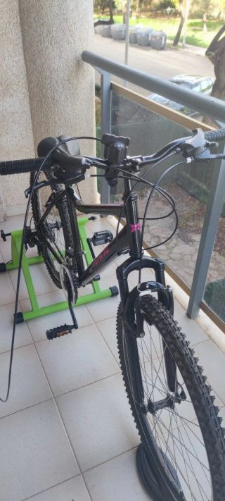 Rodillo Entrenamiento Bicicleta Relaxdays Verde