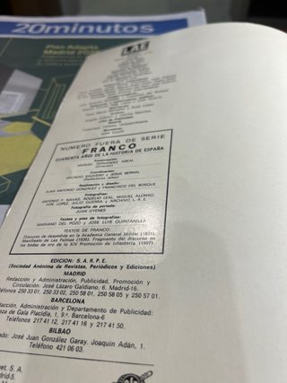 Franco 40 años de la historia de España