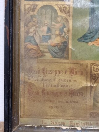 Oleografia Sacra Famiglia 1892