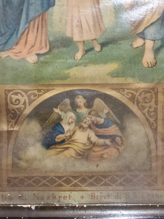 Oleografia Sacra Famiglia 1892