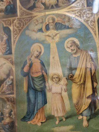 Oleografia Sacra Famiglia 1892