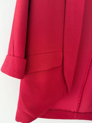 Blazer rojo Pimkie manga 3/4