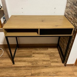 Escritorio madera y metal