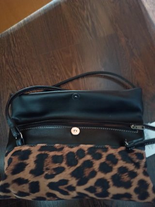 Bolso Animal Print Negro y Multicolor